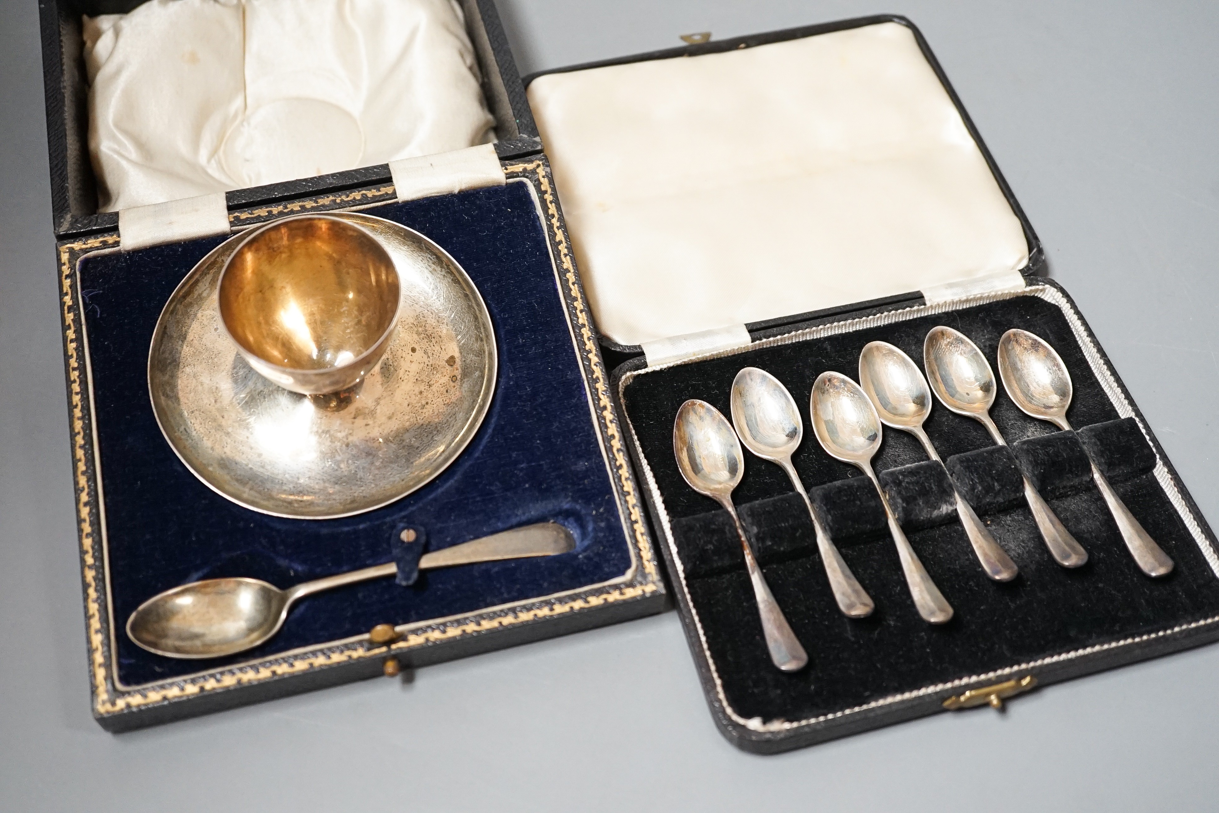 Silver cased sets etc.